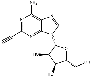 Adenosine, 2-ethynyl- Structure