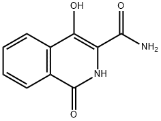 4-羟基-1-氧代-1,2-二氢异喹啉-3-甲酰胺 结构式