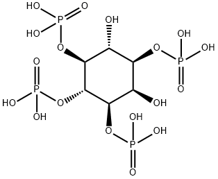 D-myo-Inositol, 1,3,4,5-tetrakis(dihydrogen phosphate) 结构式