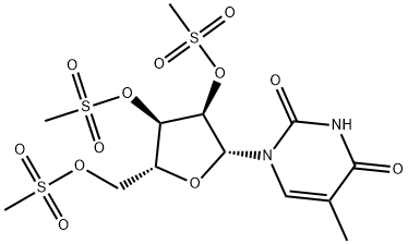 Uridine, 5-methyl-, 2',3',5'-trimethanesulfonate