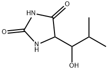 5 - (1-hydroxy-2-methylpropyl) hydantoin Structure