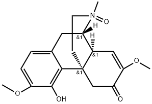 Morphinan-6-one, 7,8-didehydro-4-hydroxy-3,7-dimethoxy-17-methyl-, 17-oxide, (9α,13α,14α)- Structure