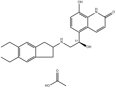 醋酸茚达特罗, 1000160-96-2, 结构式