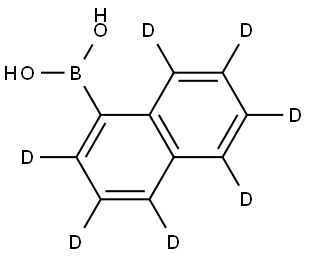 1-萘基-2,3,4,5,6,7,8-D7-硼酸, 1000869-26-0, 结构式