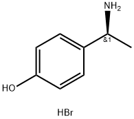 (S)-4-(1-氨基乙基)苯酚氢溴酸盐 结构式