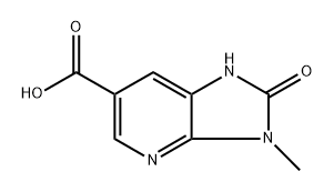 3-methyl-2-oxo-1H,2H,3H-imidazo[4,5-b]pyridine-6-carboxylic acid 结构式