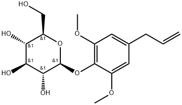 4-Allyl-2,6-dimethoxyphenyl glucoside Structure