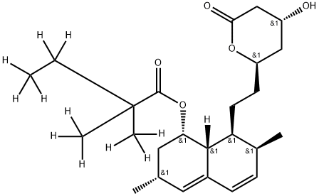 Simvastatin-d11 (2,2-dimethylbutyrate-d11) Structure