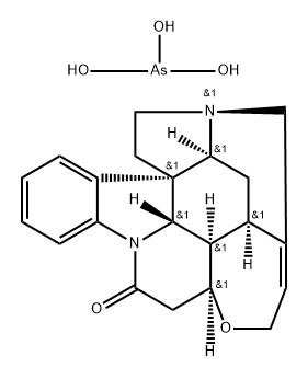 Strychnidin-10-one, arsenite (1:1) Struktur