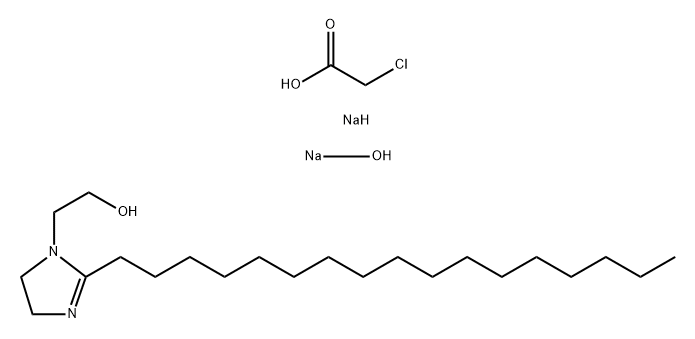 Acetic acid, chloro-, sodium salt, reaction products with 2-heptadecyl-4,5-dihydro-1H-imidazole-1-ethanol and sodium hydroxide Structure