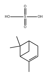 Sulfuric acid, reaction products with alpha-pinene Structure