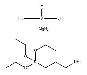 1-Propanamine, 3-(triethoxysilyl)-, reaction products with talc (Mg3H2(SiO3)4) Structure