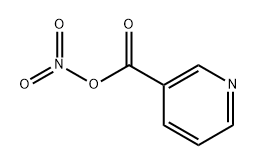 3-Pyridinecarboxylic acid, anhydride with nitric acid Struktur