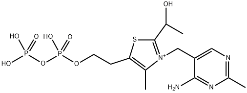 2-(α-Hydroxyethyl)thiamine diphosphate Struktur
