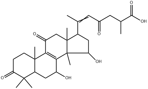 灵芝烯酸A,100665-40-5,结构式