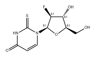 2'-Deoxy-2'-fluoro-beta-D-arabino-2-thiouridine 化学構造式