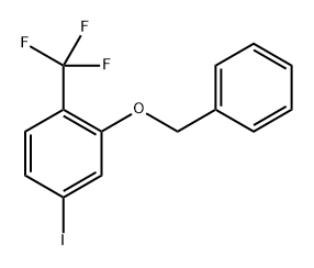 2-苄氧基-4-碘三氟甲苯 结构式
