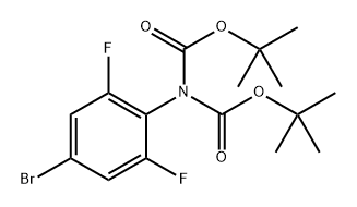 (4-(双(叔丁氧基羰基)氨基)-3,5-二氟)溴苯, 1007207-93-3, 结构式
