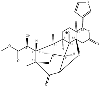 DEACETYLKHAYANOLIDE E 结构式