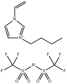 1-乙烯基-3-丁基咪唑三氟甲烷磺酰亚胺盐 结构式
