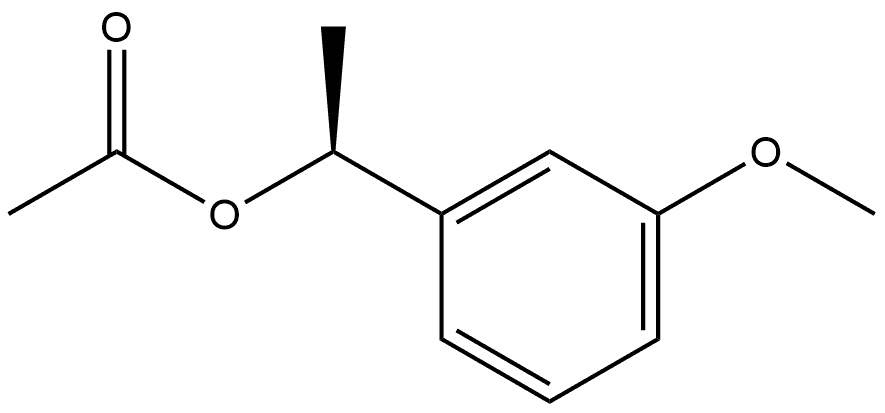 (1S)-1-(3-Methoxyphenyl)-eth-1-yl acetate,1007894-87-2,结构式