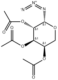 2,3,4-Tri-O-acetyl-1-O-azido-1-deoxy-b-D-arabinopyranoside Structure
