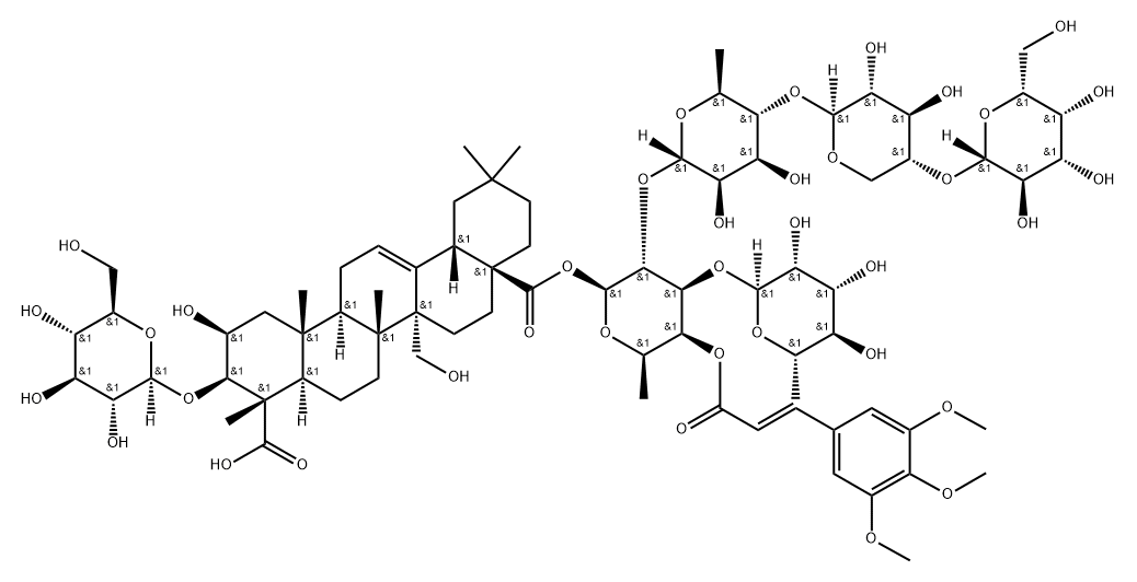 远志皂苷O,1009314-38-8,结构式