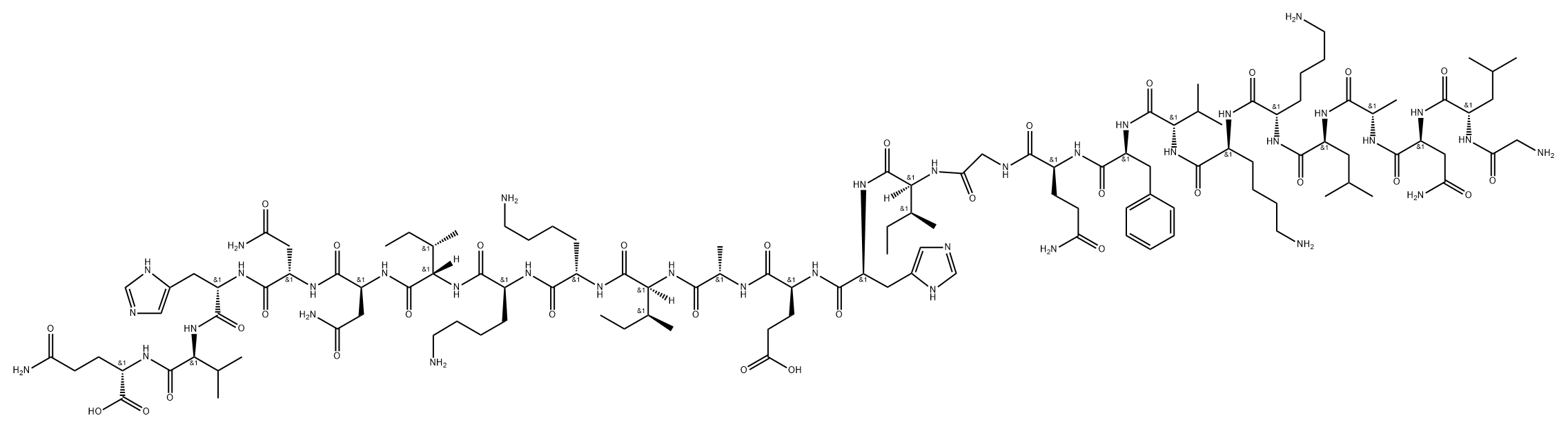 (Lys18)-Pseudin-2, 1011309-57-1, 结构式