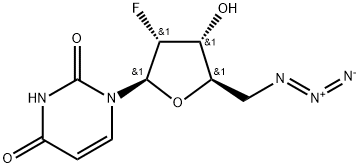 5'-Azido-2',5'-dideoxy-2'-fluorouridine Struktur