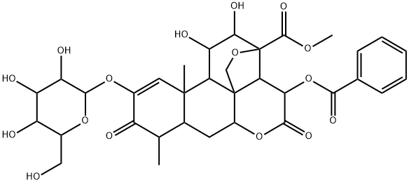 yadanzioside M, 101559-99-3, 结构式