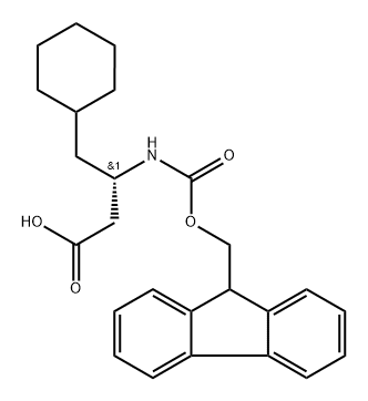 Fmoc-L-β-Homo-Cha-OH, 1016276-93-9, 结构式
