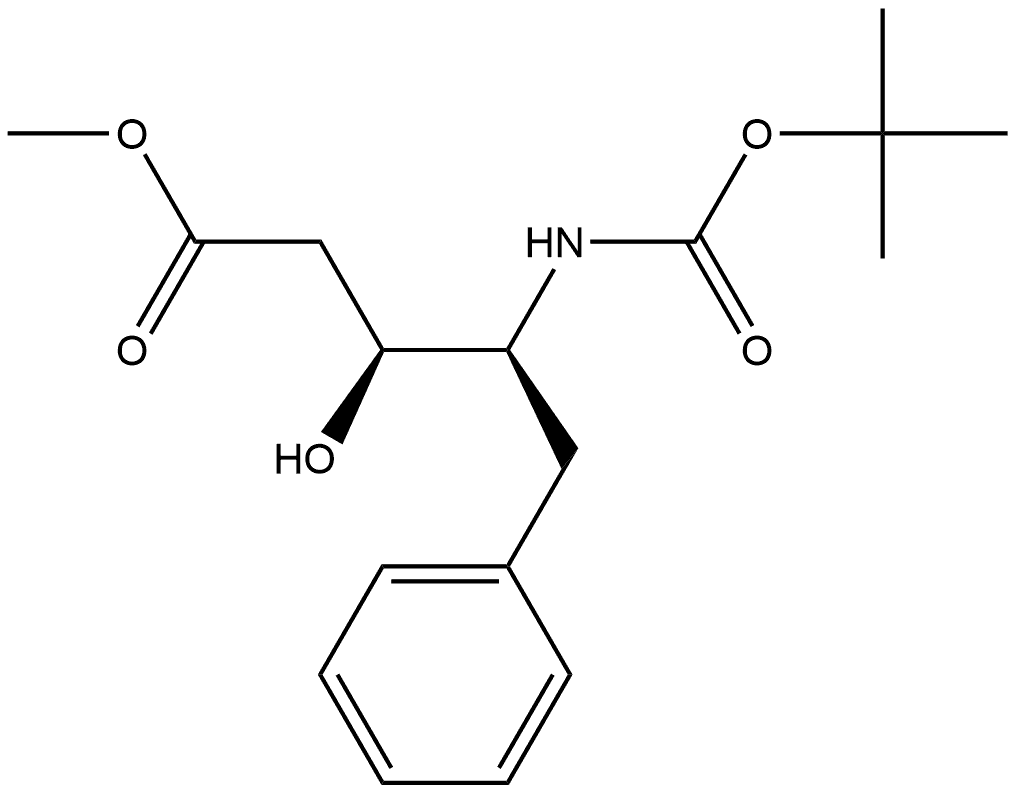 L-threo-Pentonic acid, 2,4,5-trideoxy-4-[[(1,1-dimethylethoxy)carbonyl]amino]-5-phenyl-, methyl ester