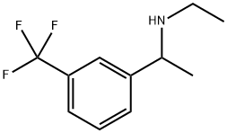 Benzenemethanamine, N-ethyl-α-methyl-3-(trifluoromethyl)- Structure