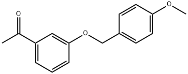 Ethanone, 1-[3-[(4-methoxyphenyl)methoxy]phenyl]- Structure