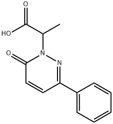 1(6H)-Pyridazineacetic acid, α-methyl-6-oxo-3-phenyl- Structure