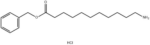 11-氨基十一酸苄酯盐酸盐, 101778-85-2, 结构式