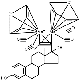 17-propynylestra-1,3,5-triene-3,17-diol dicyclopentadienyl dimolybdenum tetracarbonyl Structure