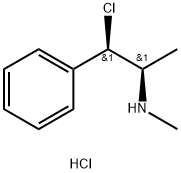 Benzeneethanamine, β-chloro-N,α-dimethyl-, hydrochloride (1:1), (αR,βR)- Struktur
