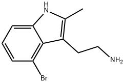2-(4-bromo-2-methyl-1H-indol-3-yl)ethan-1-amine Struktur