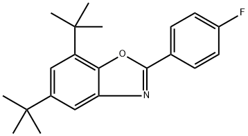 5,7-di-tert-butyl-2-(4-fluorophenyl)benzo[d]oxazole Struktur