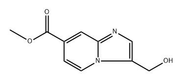 methyl 3-(hydroxymethyl)imidazo[1,2-a]pyridine-7-carboxylate Struktur
