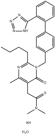 非马沙坦钾三水合物, 1020110-23-9, 结构式