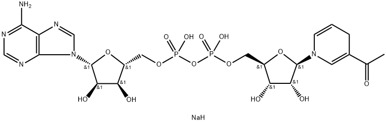 3-アセチルピリジン-アデニンジヌクレオチド, 還元型 化学構造式