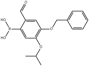 4-(Benzyloxy)-2-formyl-5-isopropoxyphenylboronic acid Structure