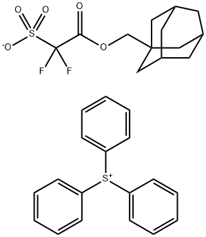 三苯基硫鎓 1-金刚烷基甲氧基羰基二氟甲烷磺酸盐, 1022939-88-3, 结构式