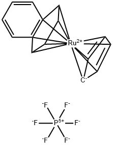 Cyclopentadienyl(η6-napthalene)ruthenium(II) hexafluorophosphate
		
	 Struktur