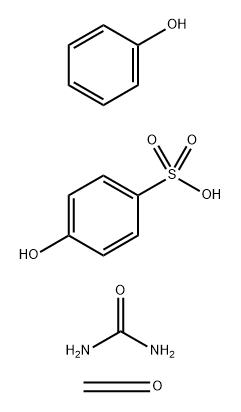 Benzenesulfonic acid, 4-hydroxy-, polymer with formaldehyde, phenol and urea 结构式