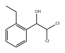 2,2-Dichloro-1-(2-ethylphenyl)ethanol 结构式
