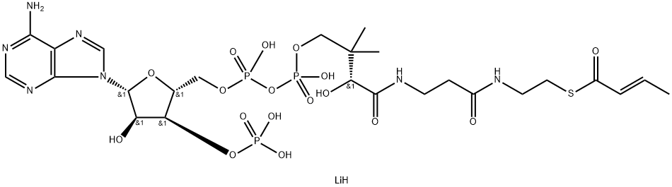 2-ブテノイルコエンザイムA リチウム塩 化学構造式