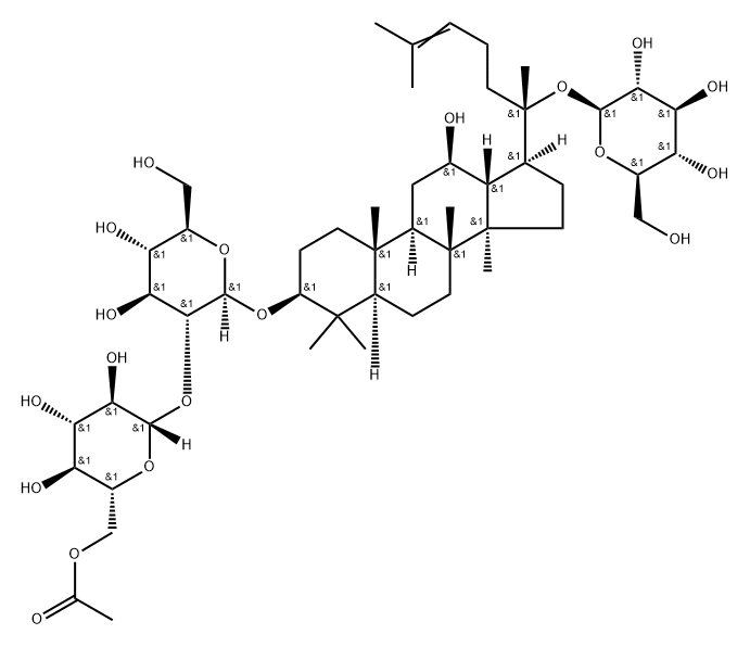 拟人参皂苷 RC1, 102805-32-3, 结构式